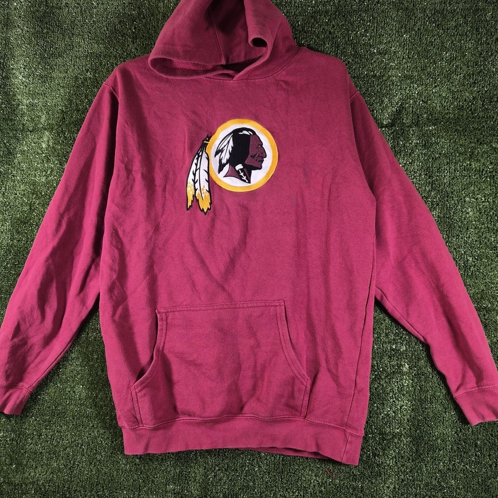 Washington Redskins Hoodie Mens XL Burgundy NFL Embroidered Logo Pullover...